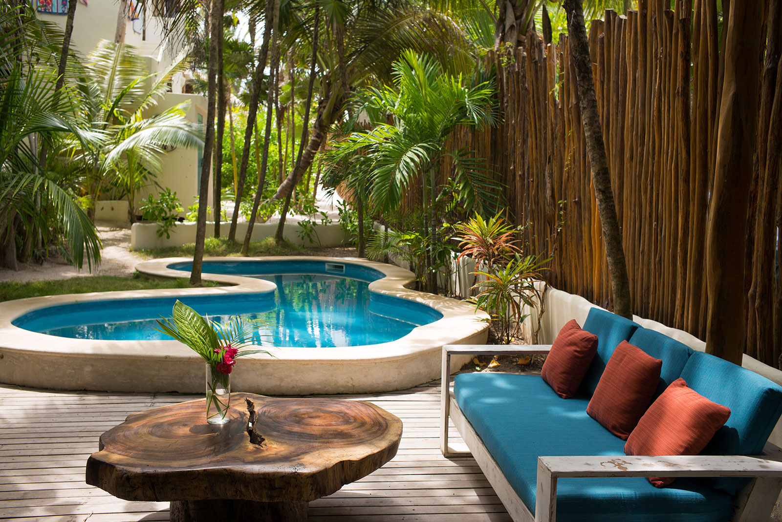 Casa Mandala in Tulum Swimming pool and outdoor living