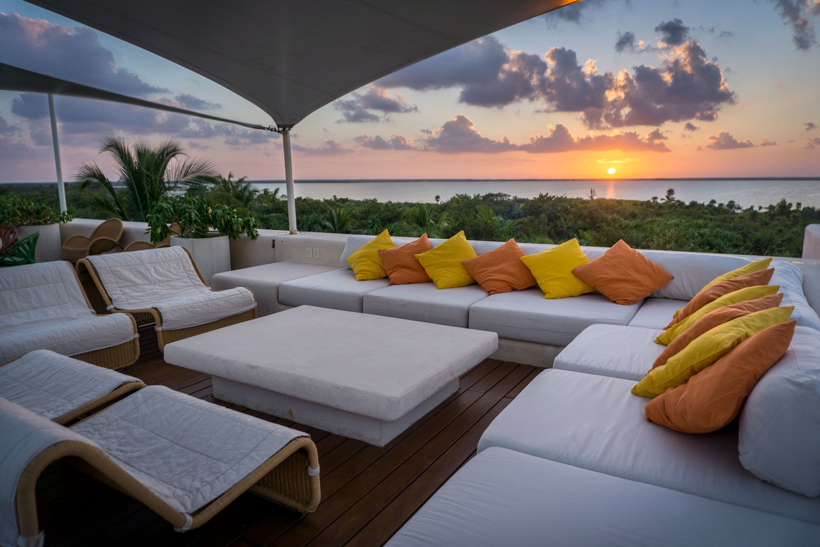 Casa Ikal in Sian Ka'an Terrace with ocean view