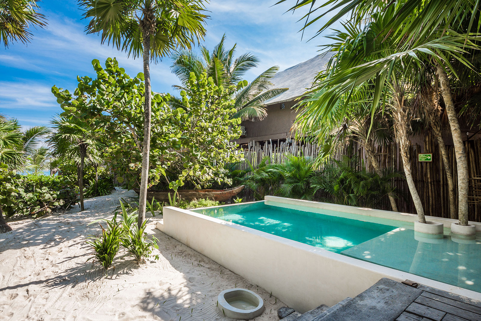 Casa Chechén in Tulum Swimming pool and beach