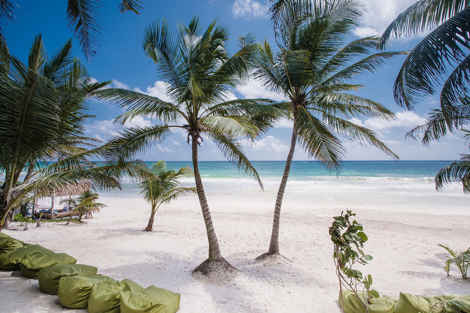 Zorba Estate in Tulum Beach & lounge chairs